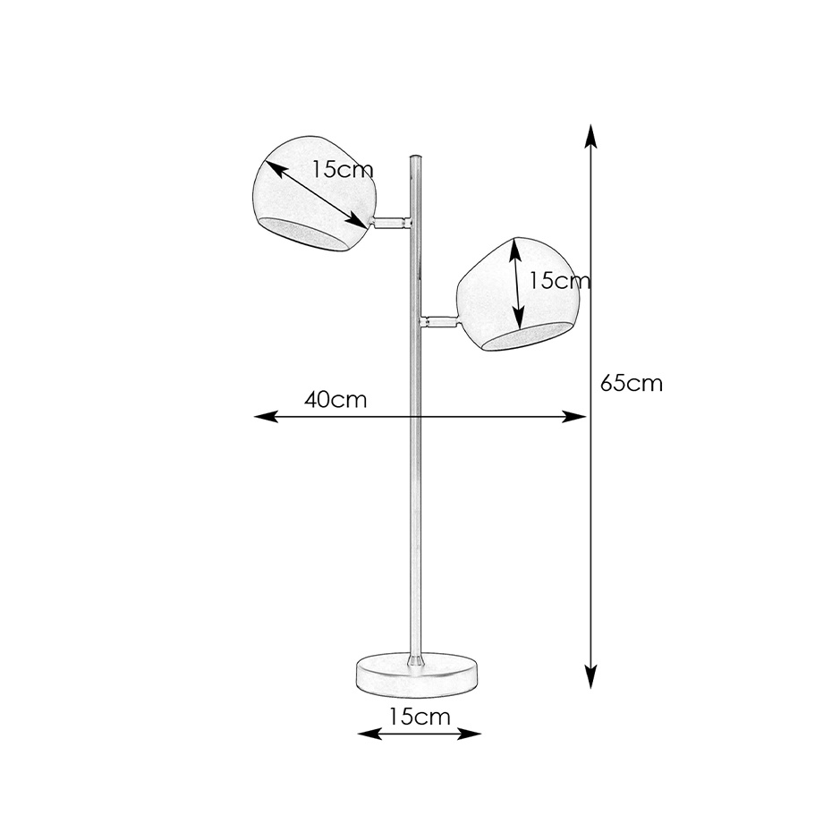 Edgar Bordslampa Antikmässing