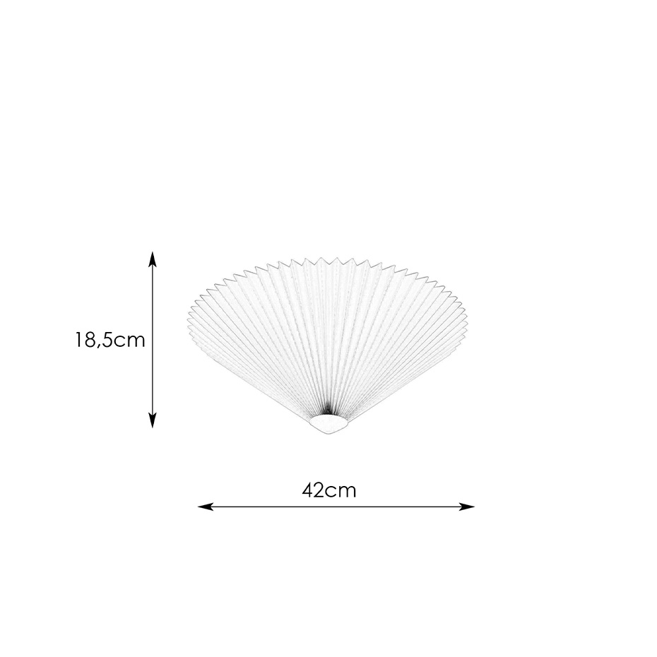 Plisado Plafond 42cm Vit