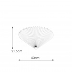 Plisado Plafond 50cm Grå Plisado Plafond 50cm Grå