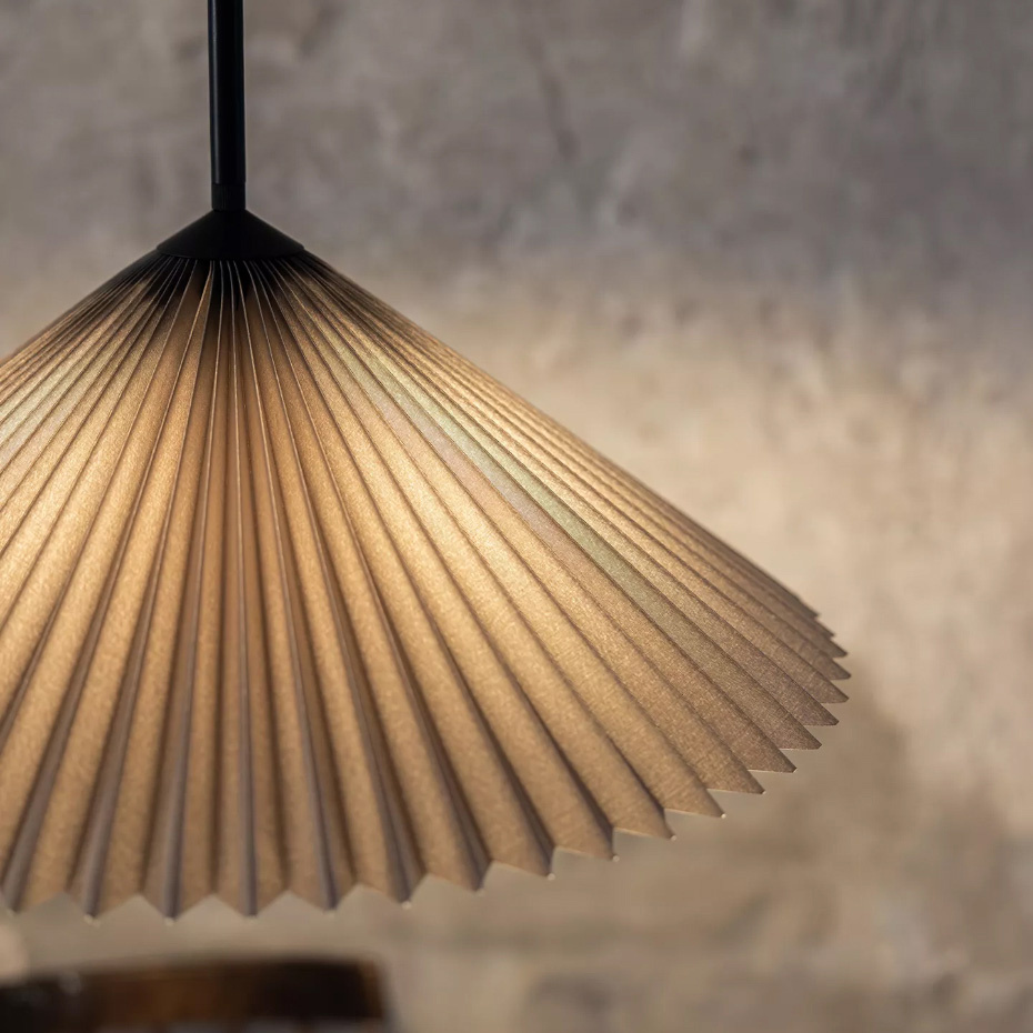 Plisado Pendel 50cm Grå