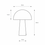 Mantar Bordslampa Greige Mantar Bordslampa Greige