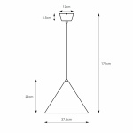 Tip Pendel 38cm Krom Tip Pendel 38cm Krom