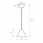Tip Pendel 20cm Grå Tip Pendel 20cm Grå