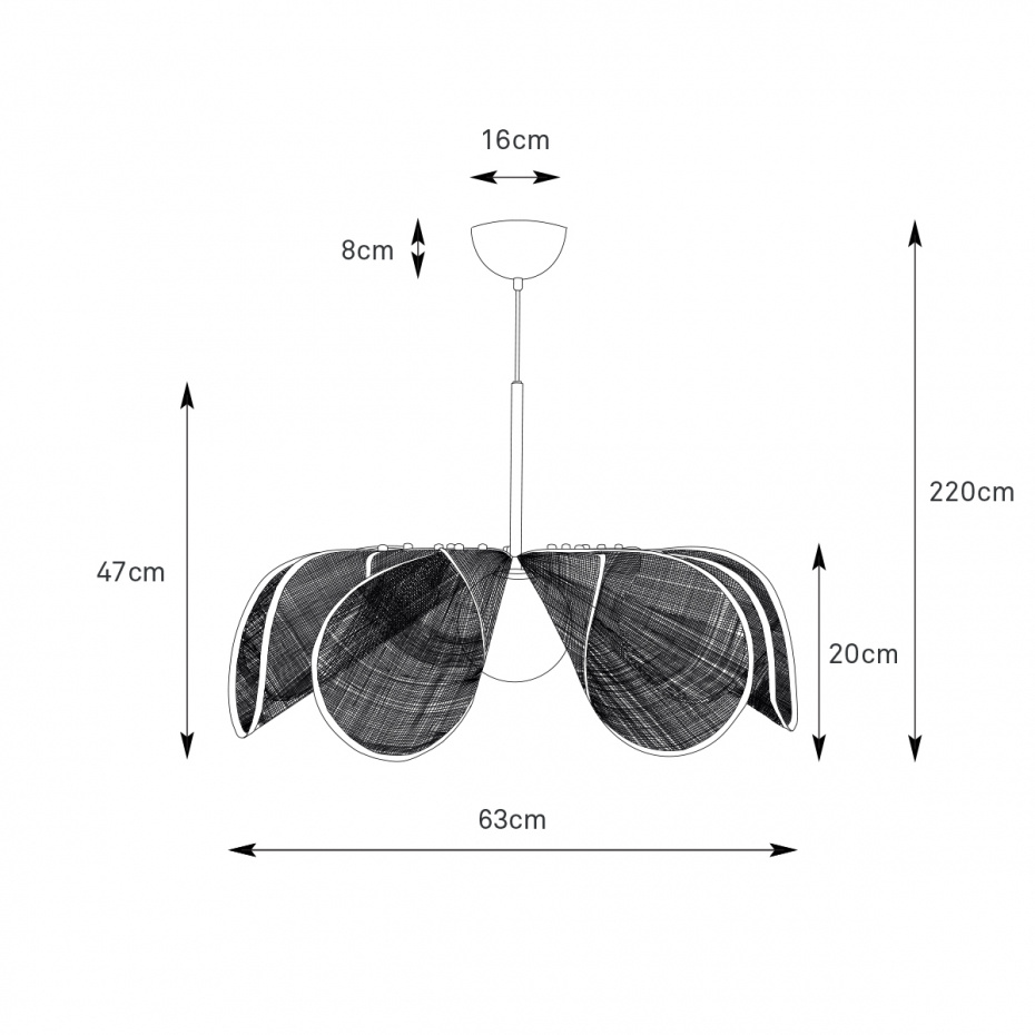 Styrka Pendel 63cm Leo
