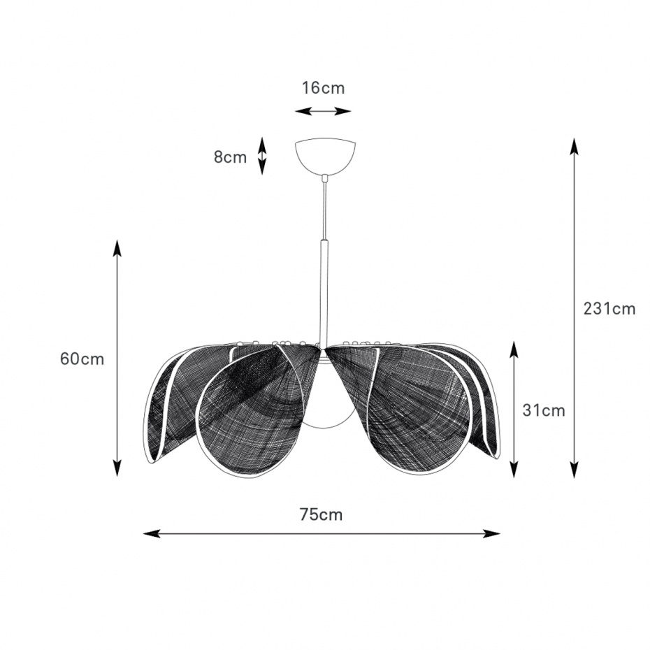Styrka Pendel 75cm Leo