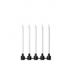 Philippa Ljusstake 5 Ljus Svart/Vit Markslöjd Philippa Ljusstake 5 Ljus Svart/Vit