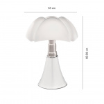 Pipistrello Bordslampa Vit Pipistrello Bordslampa Vit