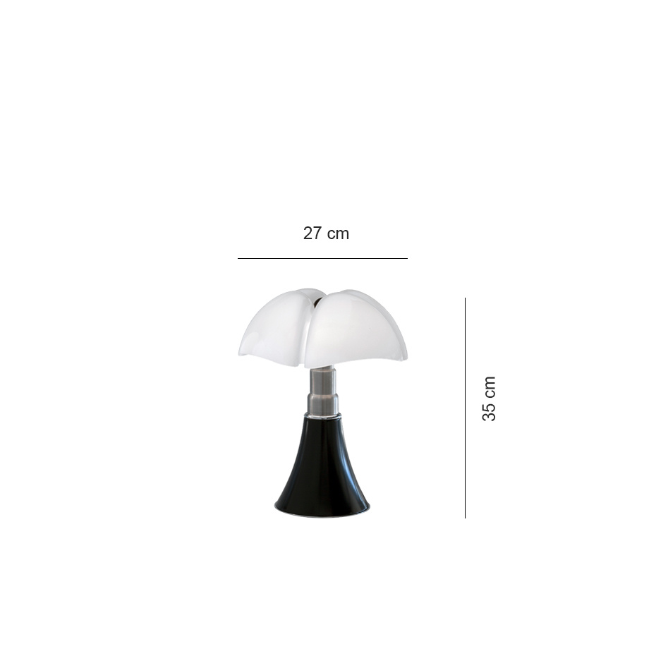 Minipipistrello Bordslampa Dark Brown