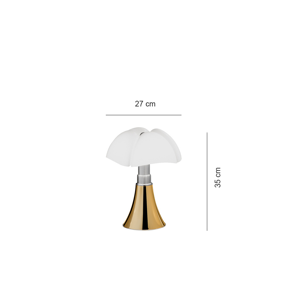 Minipipistrello Bordslampa Guld