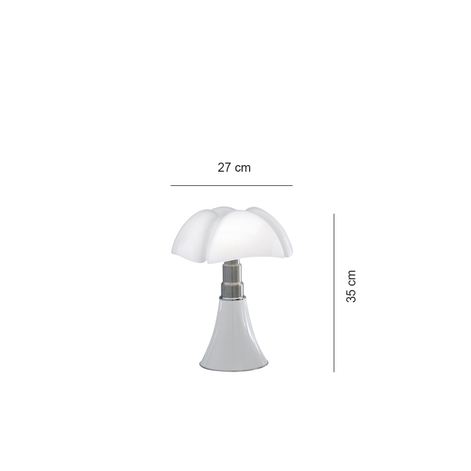 Minipipistrello Bordslampa Vit