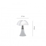 Minipipistrello Bordslampa Vit Minipipistrello Bordslampa Vit