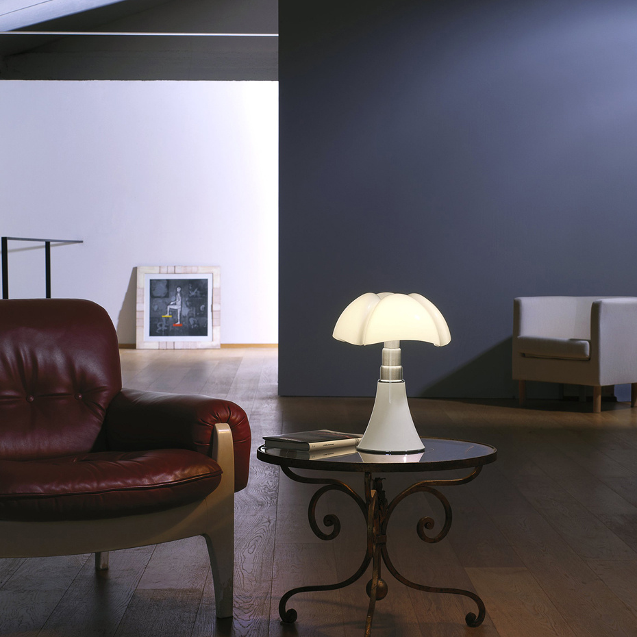 Minipipistrello Bordslampa Vit