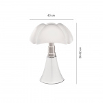 Pipistrello Medium Bordslampa Vit Pipistrello Medium Bordslampa Vit