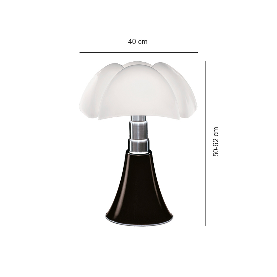 Pipistrello Medium Bordslampa Mörkbrun