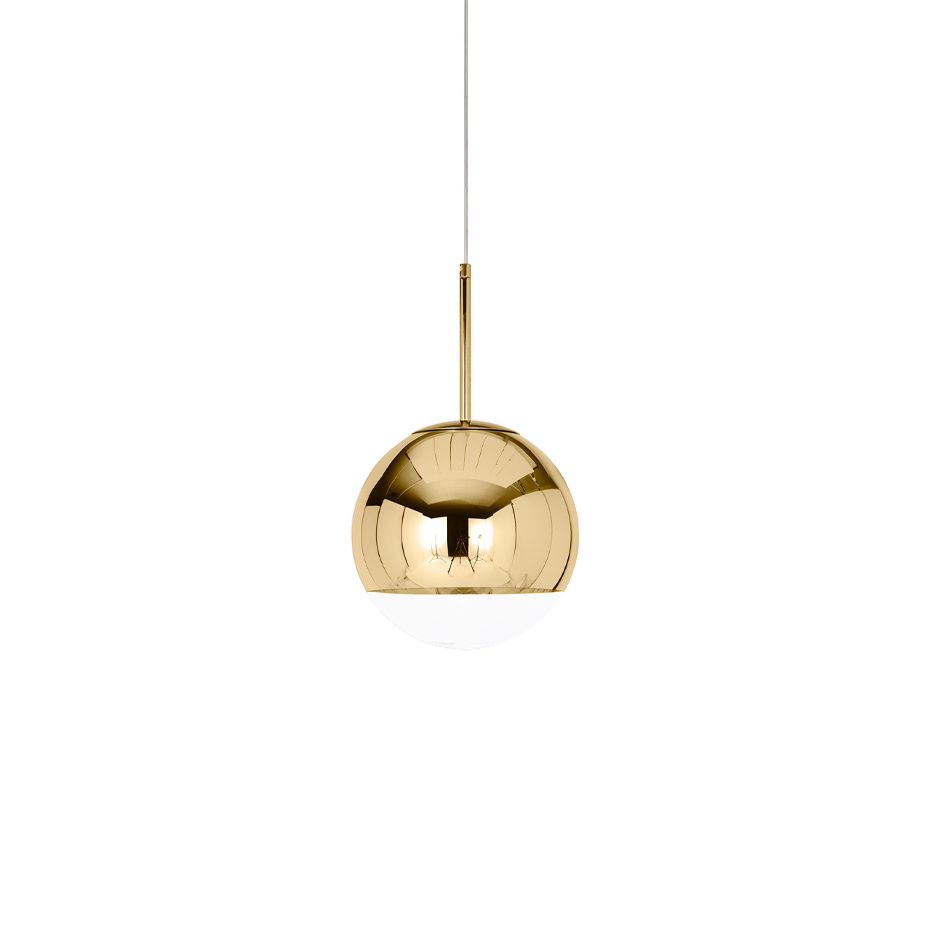 Mirror Ball Small LED Pendel Gold