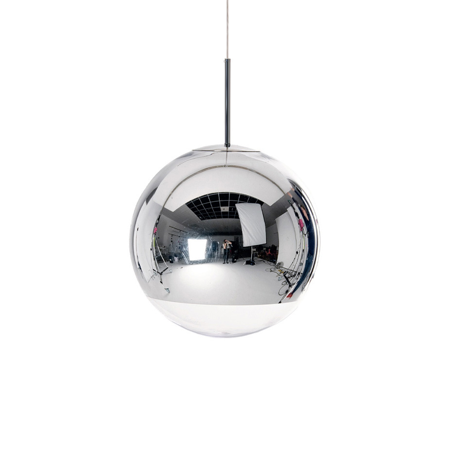 Mirror Ball Medium LED Pendel Silver