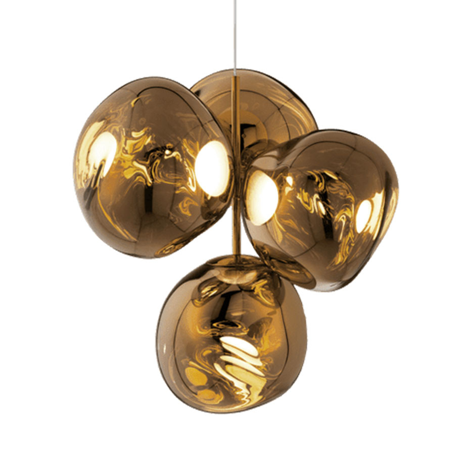 Melt Small LED Ljuskrona Bronze