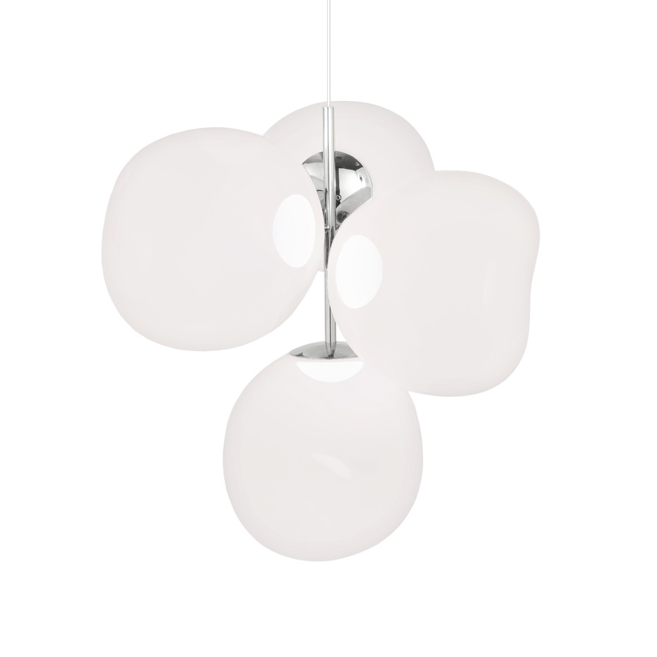 Melt Small LED Ljuskrona Opalescent/Silver