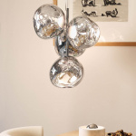 Melt Mini LED Ljuskrona Silver Melt Mini LED Ljuskrona Silver