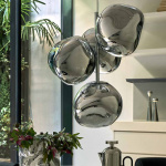 Melt Mini LED Ljuskrona Silver Melt Mini LED Ljuskrona Silver