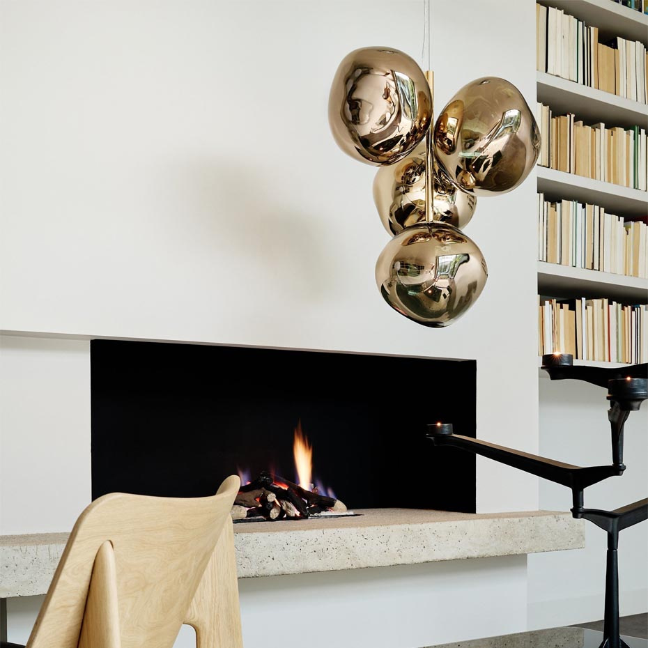 Melt Mini LED Ljuskrona Gold