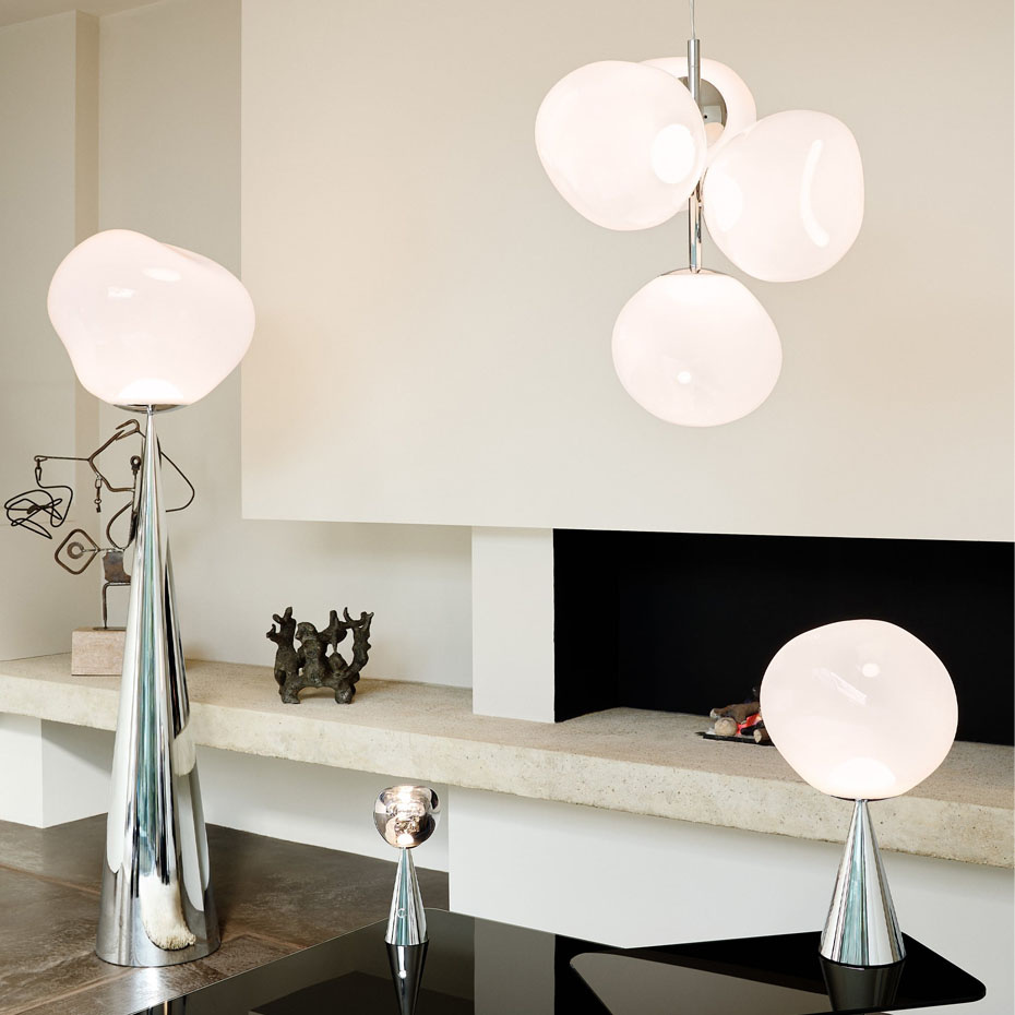 Melt Mini LED Ljuskrona Opalescent/Silver