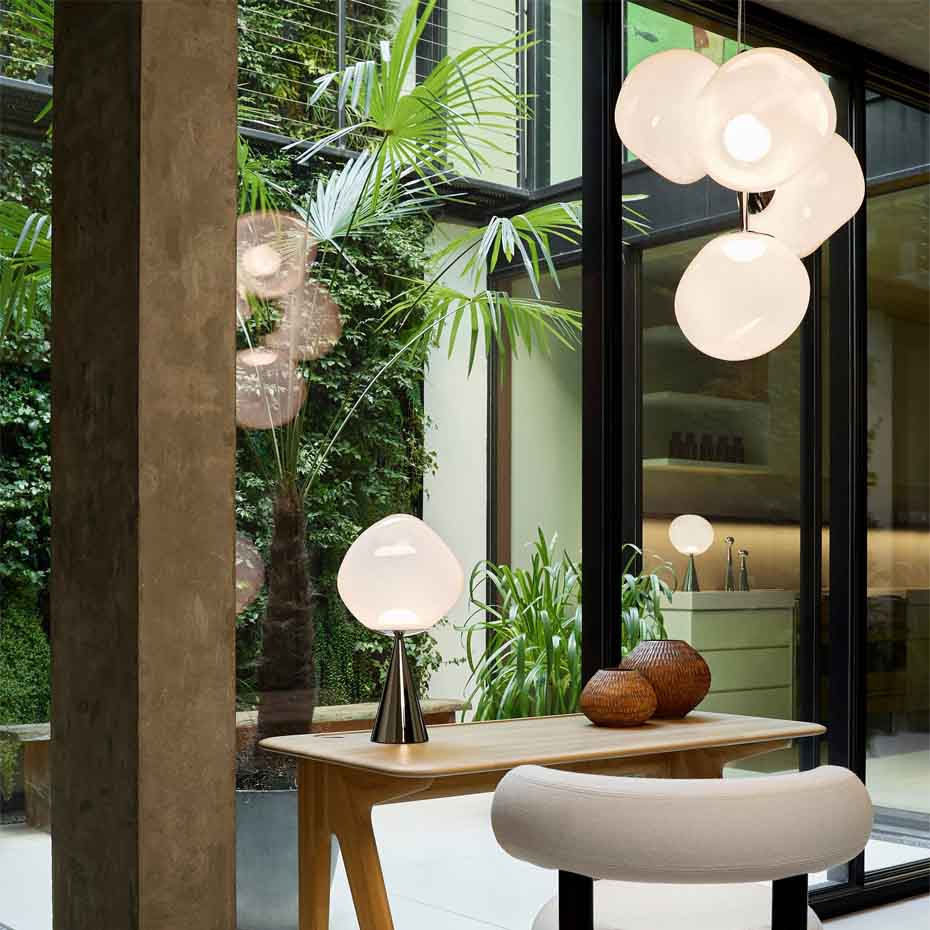 Melt Mini LED Ljuskrona Opalescent/Gold