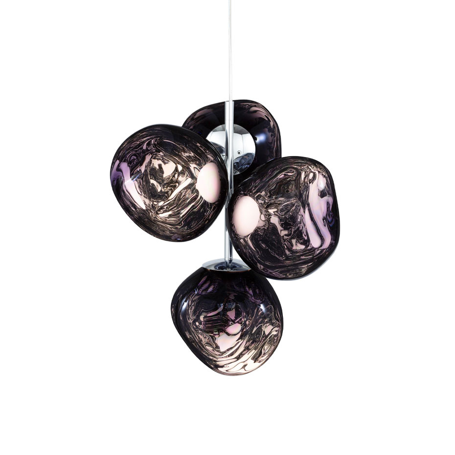 Melt Mini LED Ljuskrona Smoke