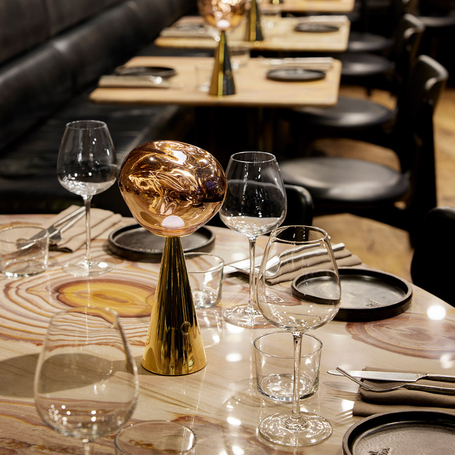 Melt Portable LED Bordslampa Copper