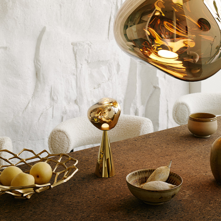 Melt Portable LED Bordslampa Gold