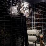 Melt Cone Fat LED Golvlampa Silver Melt Cone Fat LED Golvlampa Silver