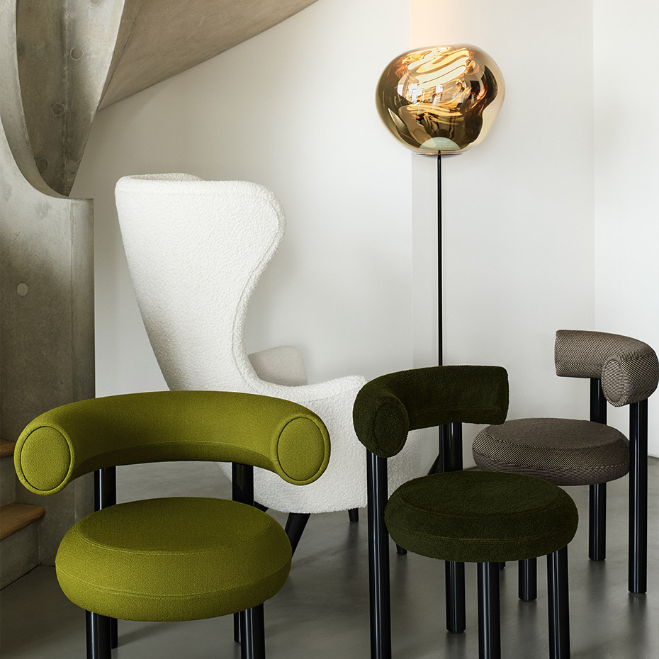 Melt Cone Slim LED Golvlampa Copper