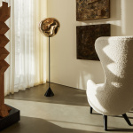 Melt Cone Slim LED Golvlampa Gold Melt Cone Slim LED Golvlampa Gold