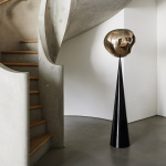 Melt Cone Fat LED Golvlampa Gold Melt Cone Fat LED Golvlampa Gold