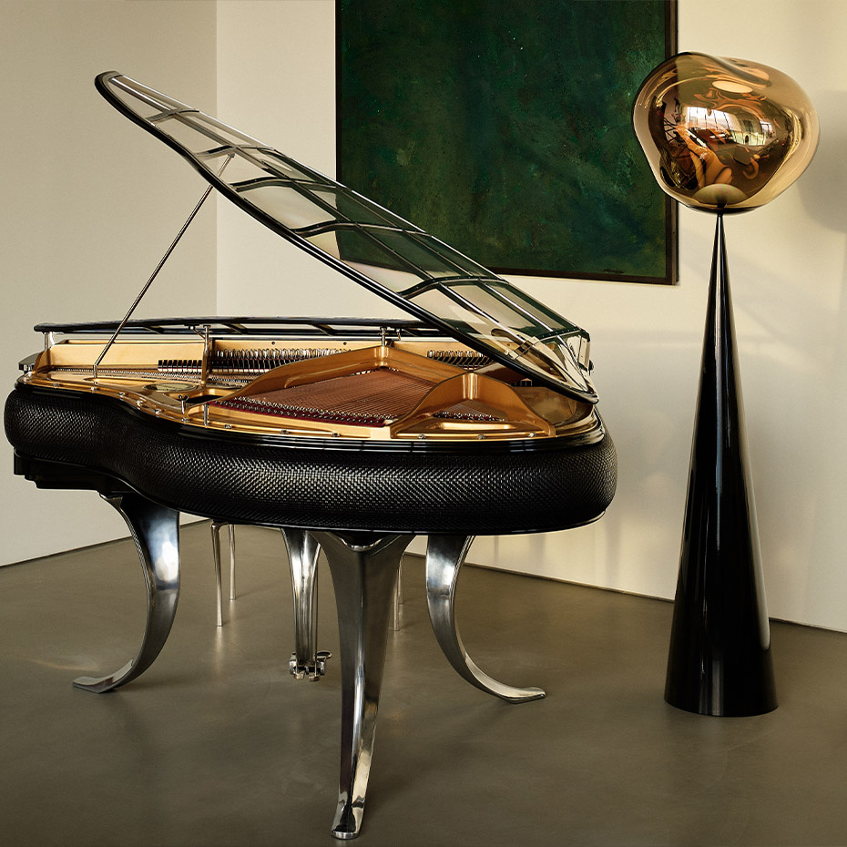 Melt Cone Fat LED Golvlampa Gold