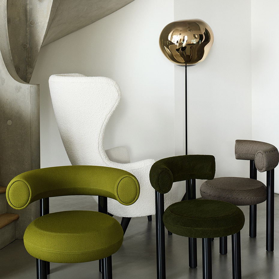 Melt Cone Slim LED Golvlampa Gold