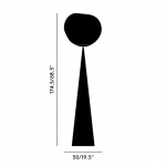 Melt Cone Fat LED Golvlampa Smoke Melt Cone Fat LED Golvlampa Smoke