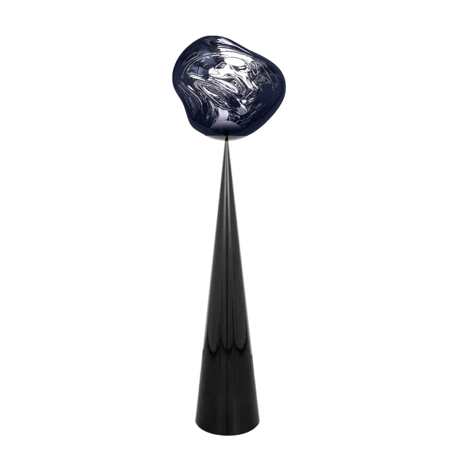 Melt Cone Fat LED Golvlampa Smoke