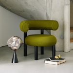 Melt Cone Fat LED Bordslampa Silver Melt Cone Fat LED Bordslampa Silver