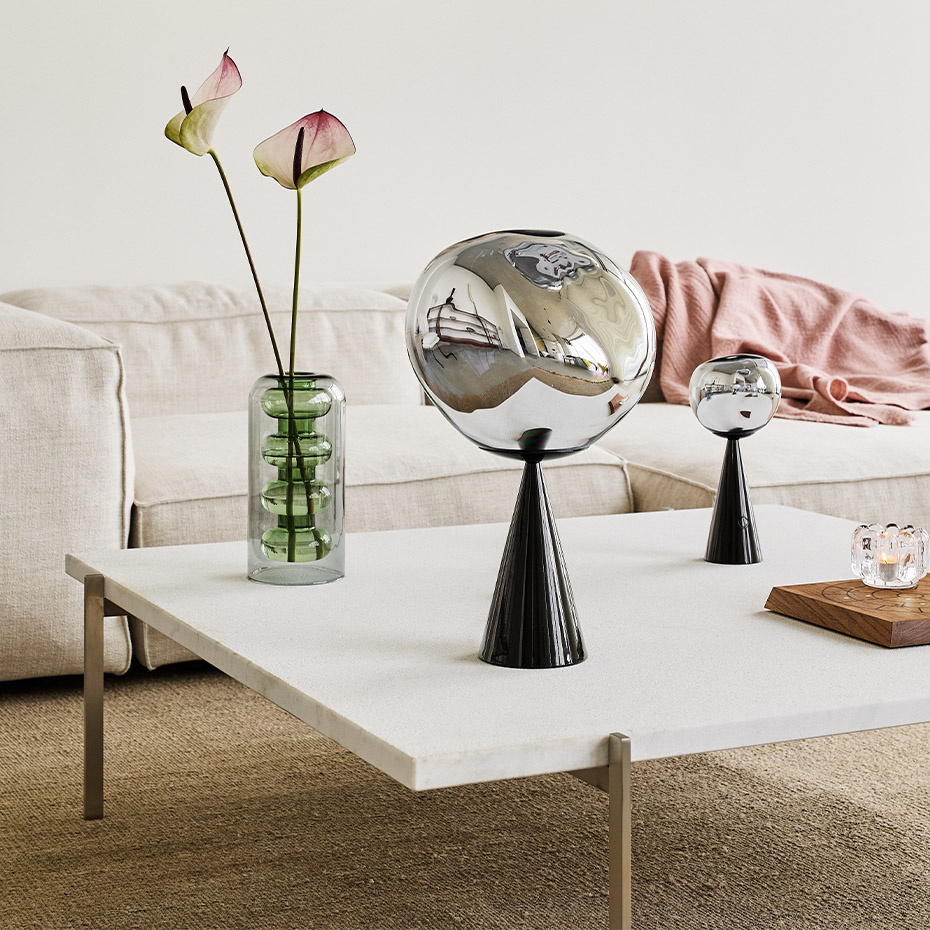 Melt Cone Fat LED Bordslampa Copper