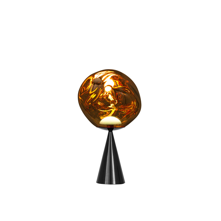 Melt Cone Fat LED Bordslampa Gold