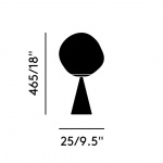 Melt Cone Fat LED Bordslampa Opalescent/Black Melt Cone Fat LED Bordslampa Opalescent/Black