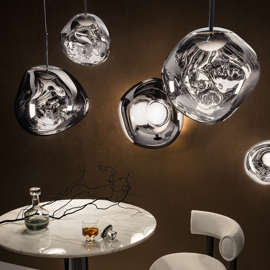 Melt LED Pendel Silver