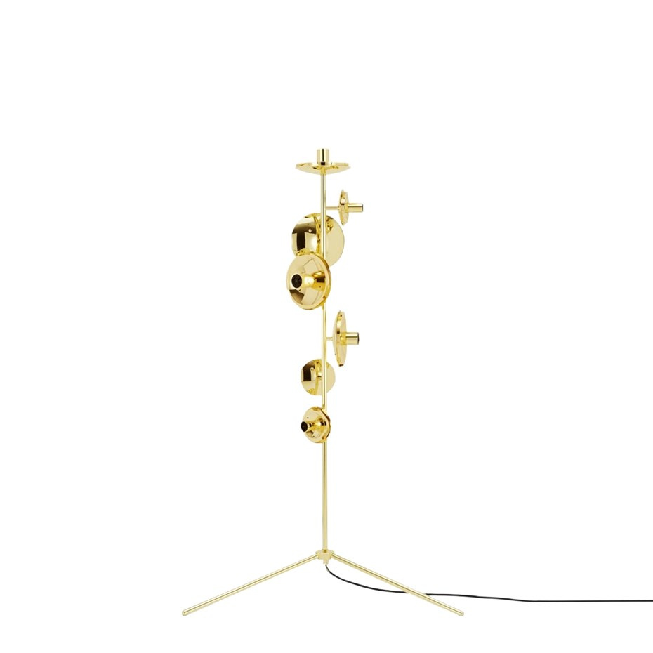Melt Stand Chandelier Golvlampa Gold