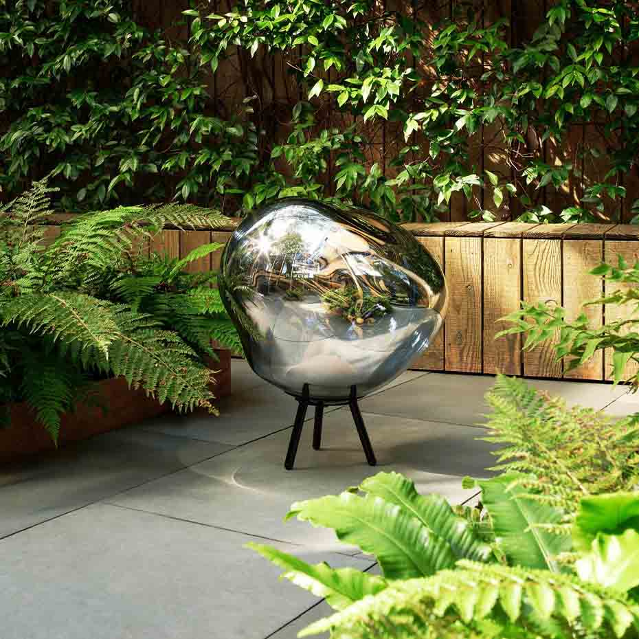 Melt Portable Large LED Golvlampa/Pendel Silver