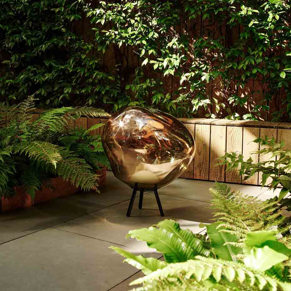 Melt Portable Large LED Golvlampa/Pendel Gold