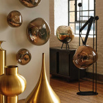 Melt Portable Large LED Golvlampa/Pendel Gold Melt Portable Large LED Golvlampa/Pendel Gold