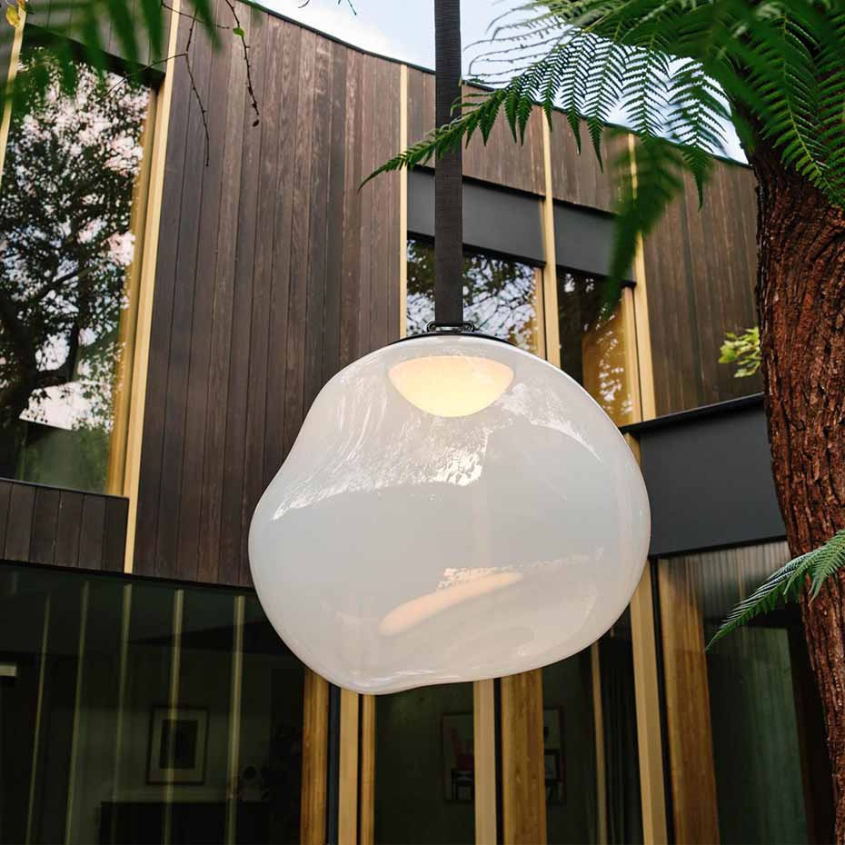 Melt Portable Large LED Golvlampa/Pendel Opalescent