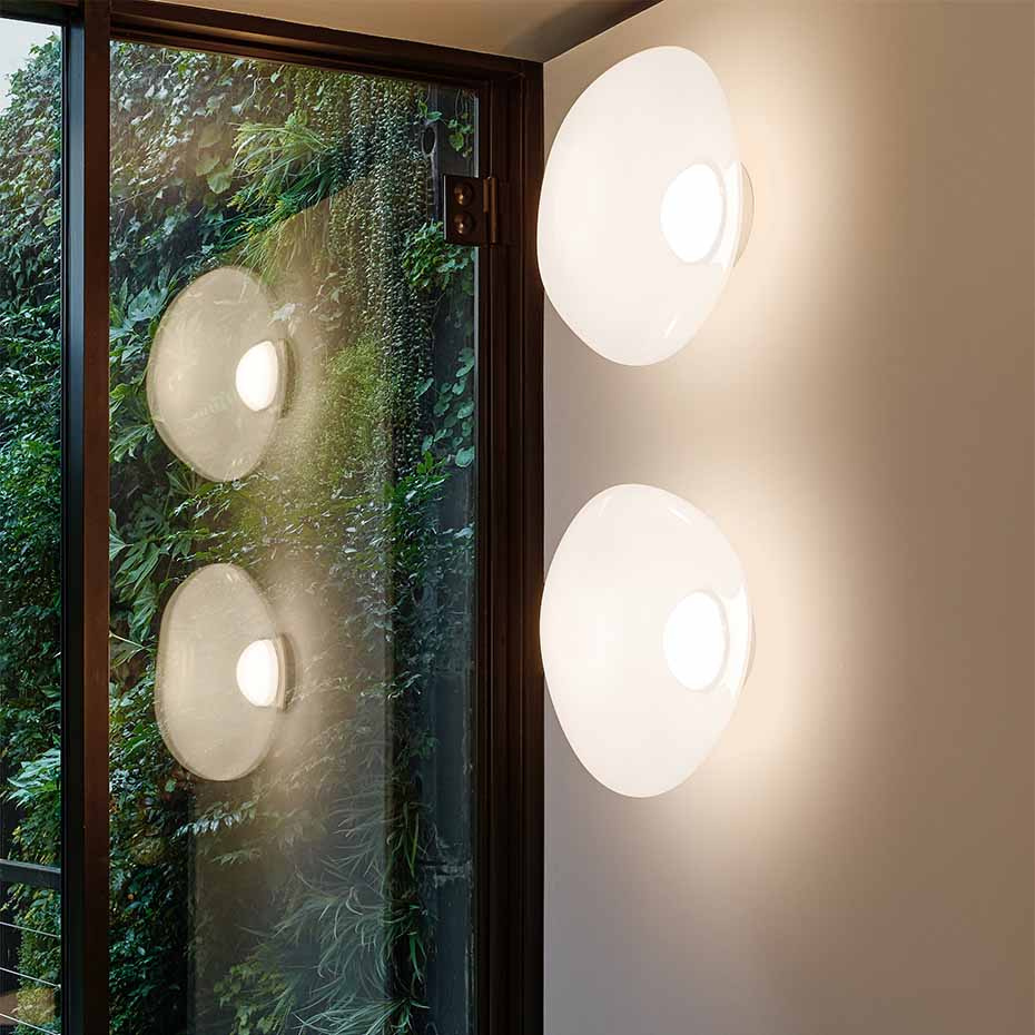 Melt Surface LED Taklampa/Vägglampa Opalescent/Gold