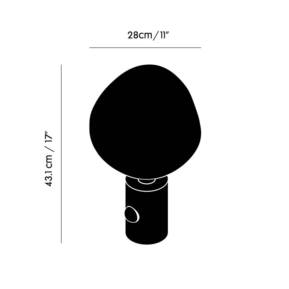 Melt Bordslampa Copper